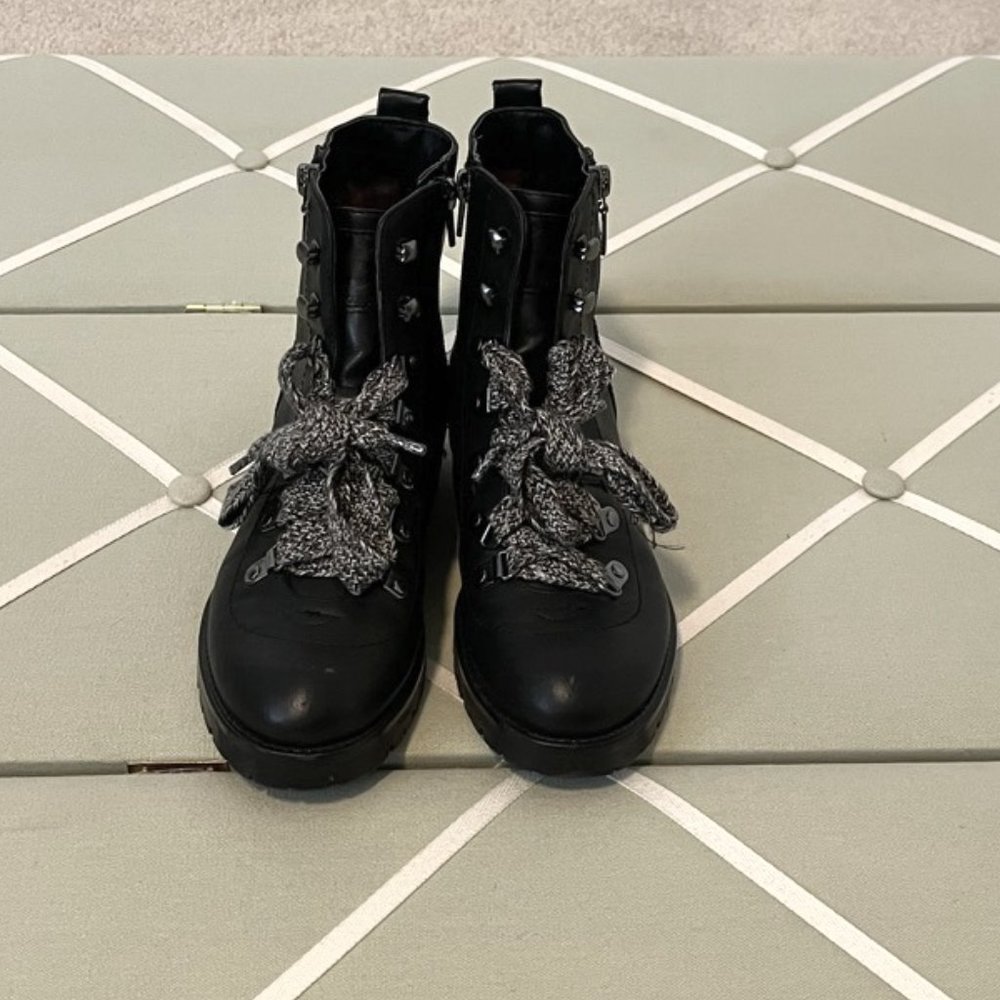 G by Guess Black Combat Boots